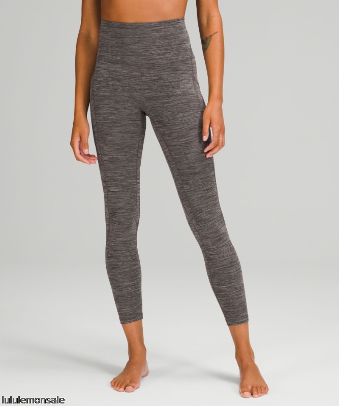 Lululemon Damen DELULU052 | Lululemon Deutschland Schwarz Melierte Hoch Sitzende Hose Mit Taschen 25